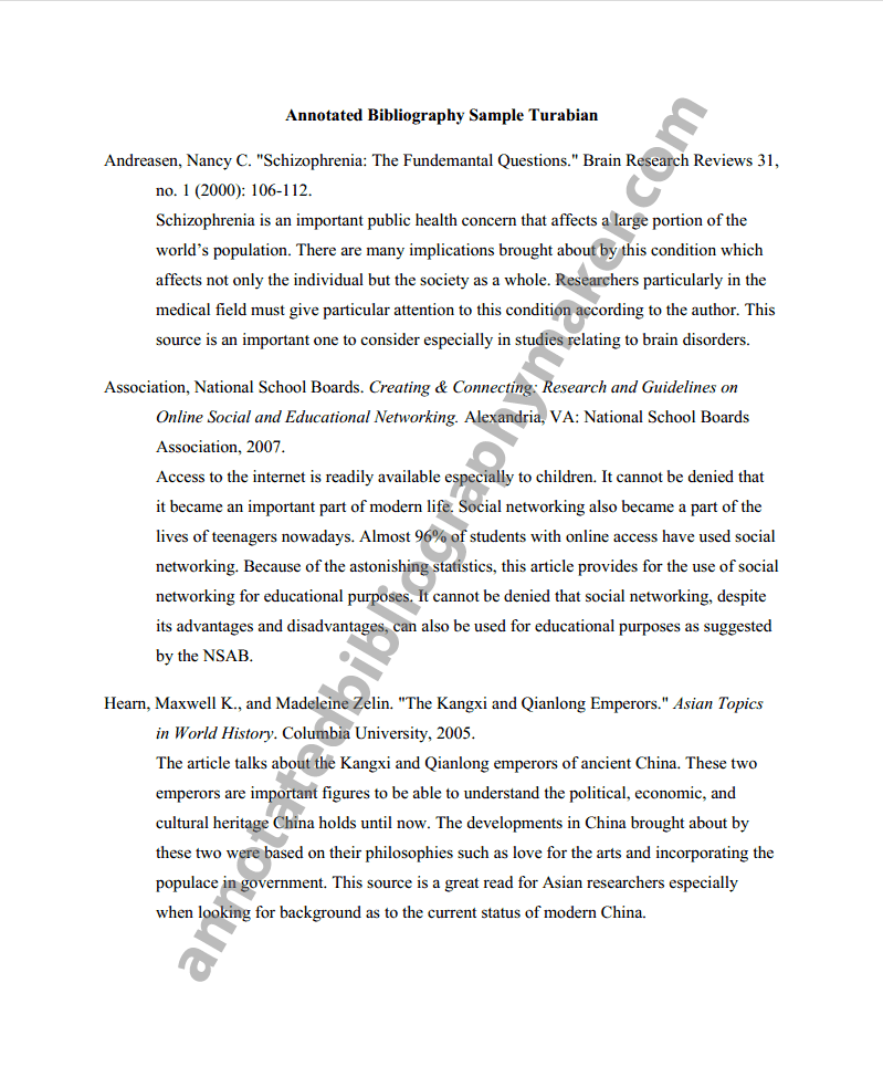 Annotated bibliography maker