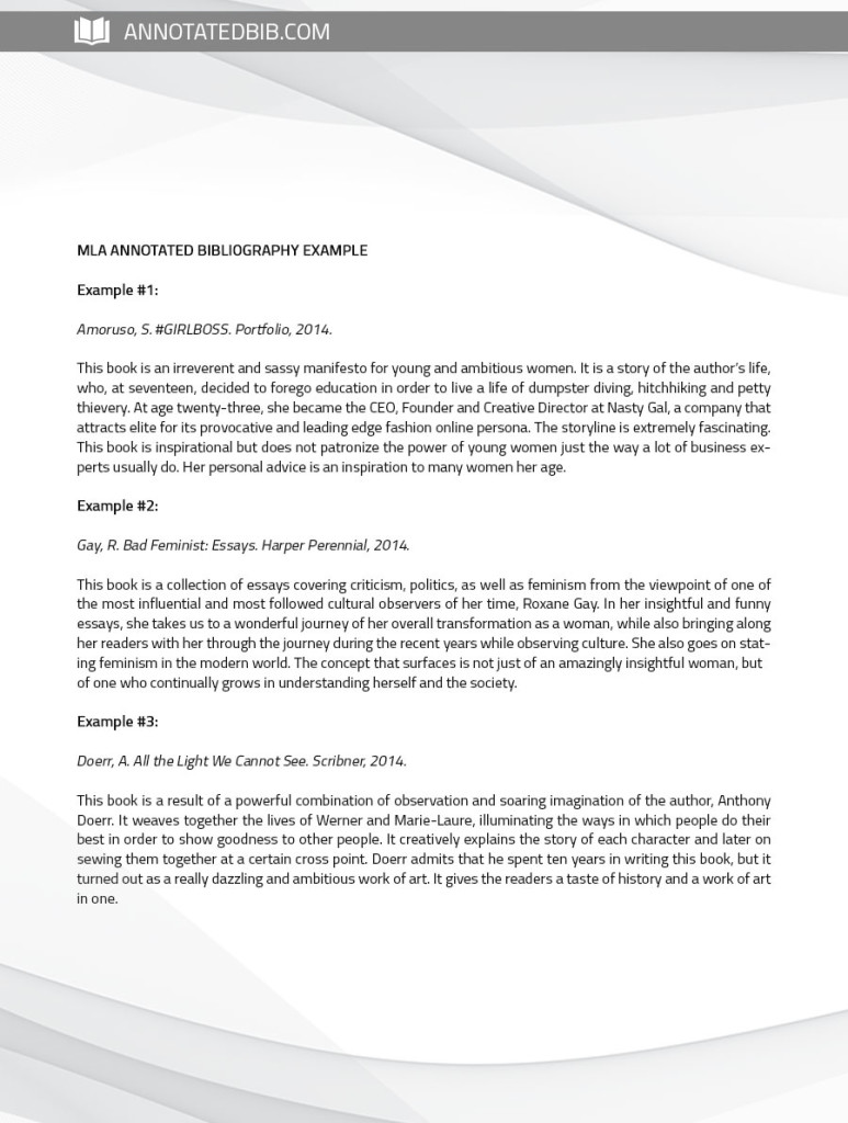 Annotated bibliography science picture