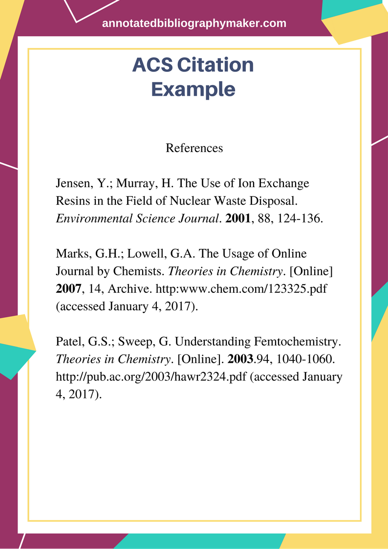 how to cite a thesis acs