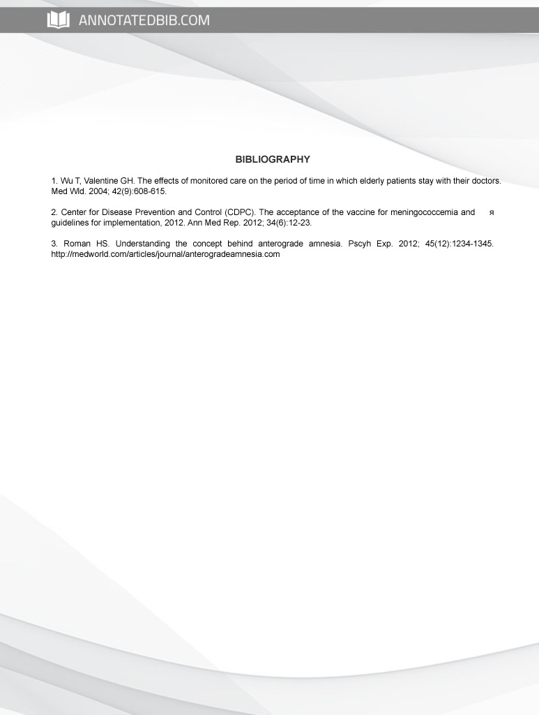 what is the proper format for a bibliography