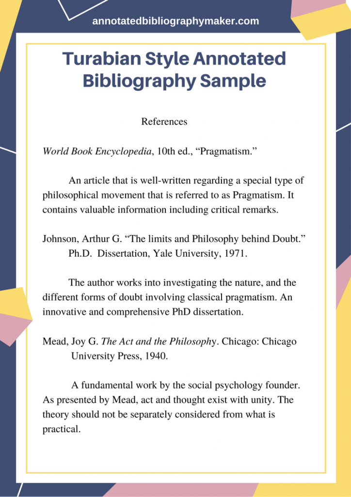 examples of bibliography in essay