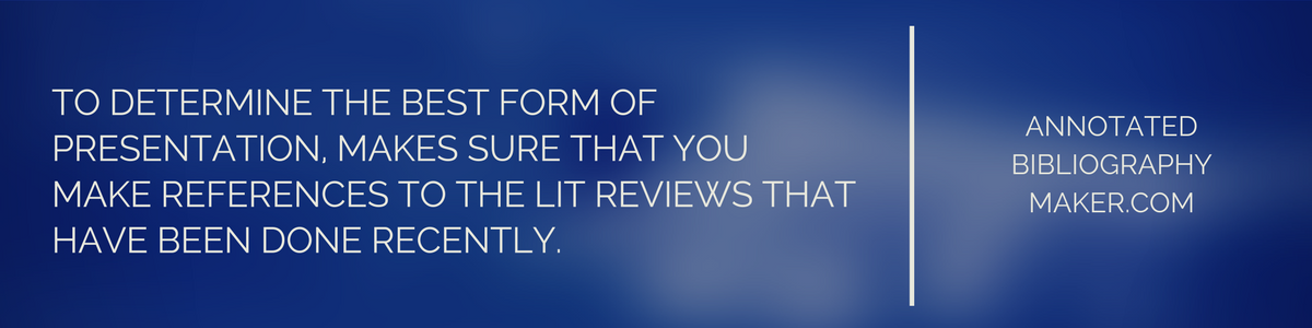 what a literature review is not