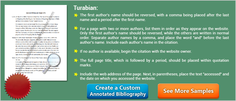Turabian writing style