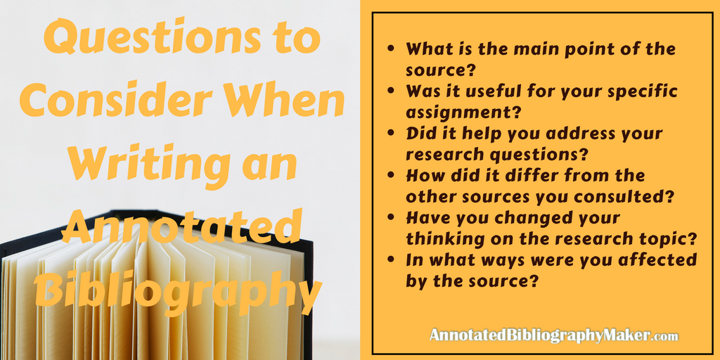 Annotated bibliography sample picture
